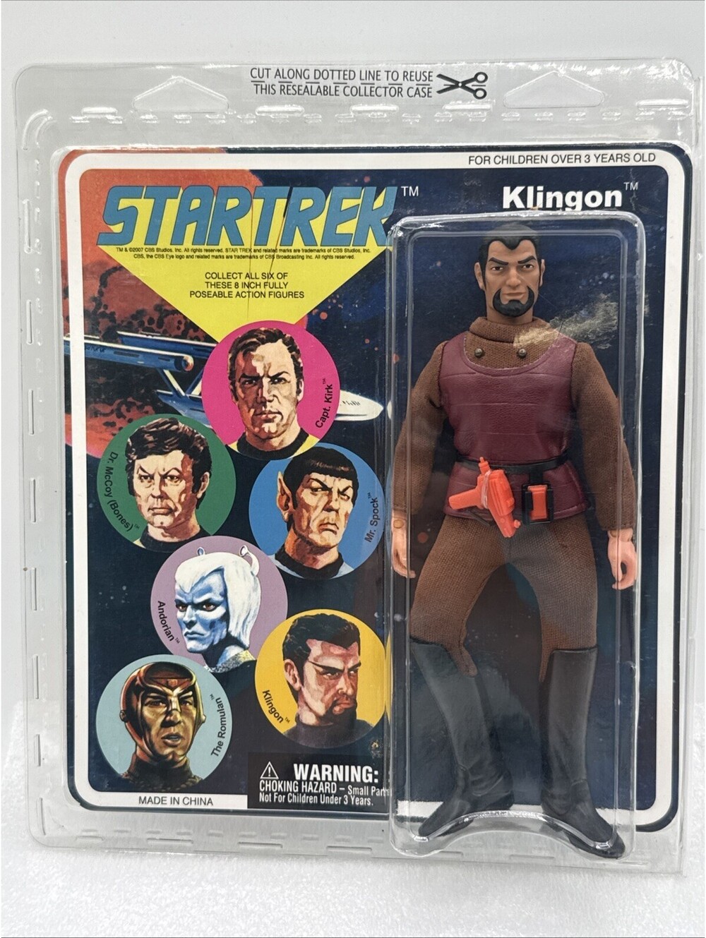 Star Trek Mego KLINGON Diamond Select 8 INCH Action Figure Retro New SEALED 2007